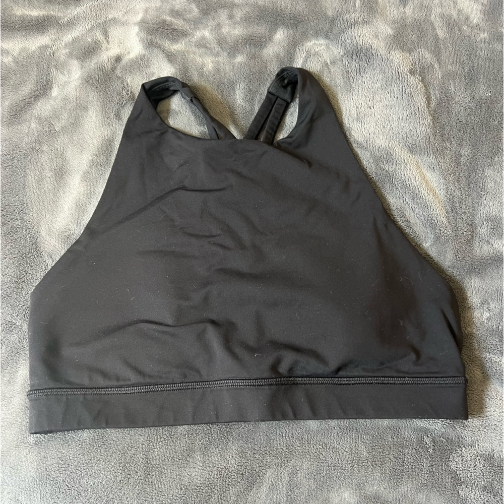 Lululemon energy bra high neck black sz 8